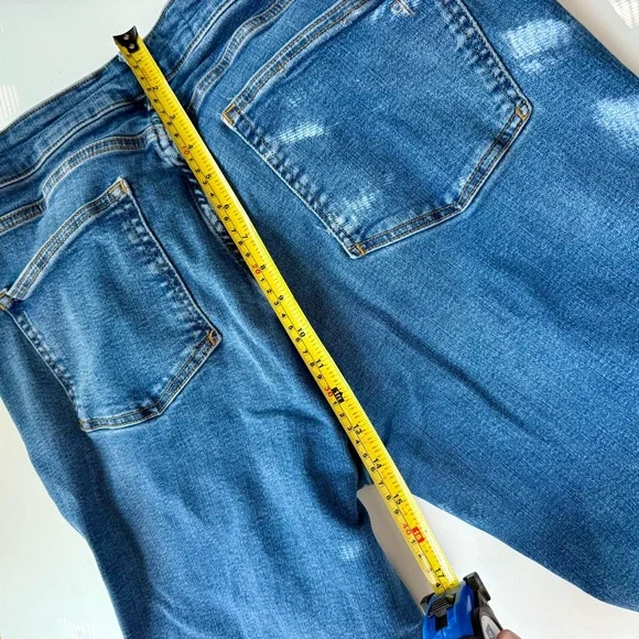 Pilcro The Yaya Blue Mid Rise Crop Jeans Women’s 16W - Picture 10 of 11